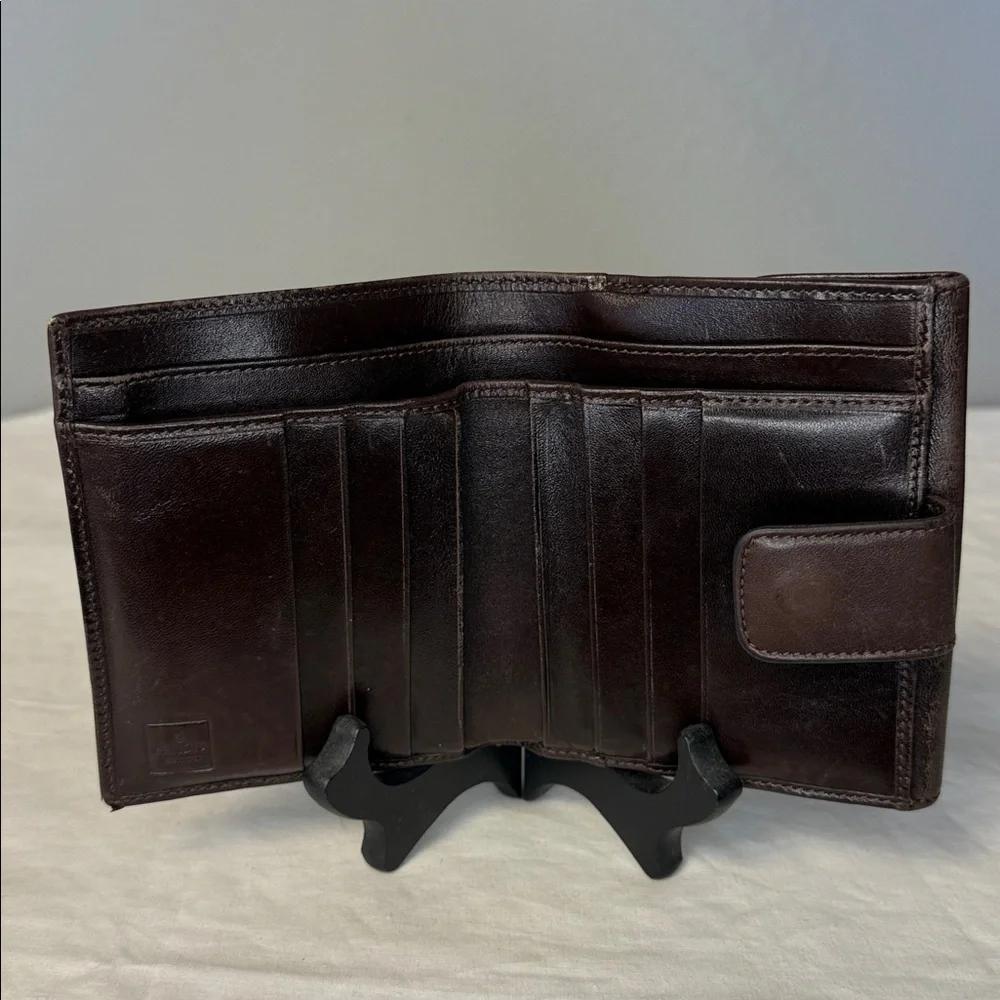 Vintage Fendi Leather & Zucca Canvas Wallet – Made in Italy – EUC